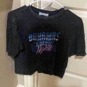 urban nation xs bahamas retro nights crop top